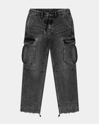 Mens Riot Cargo Pant Angst Black Relaxed Pants - Black