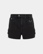 Womens Rise N Hi Stealth Cargo Fitted Walkshorts - Black