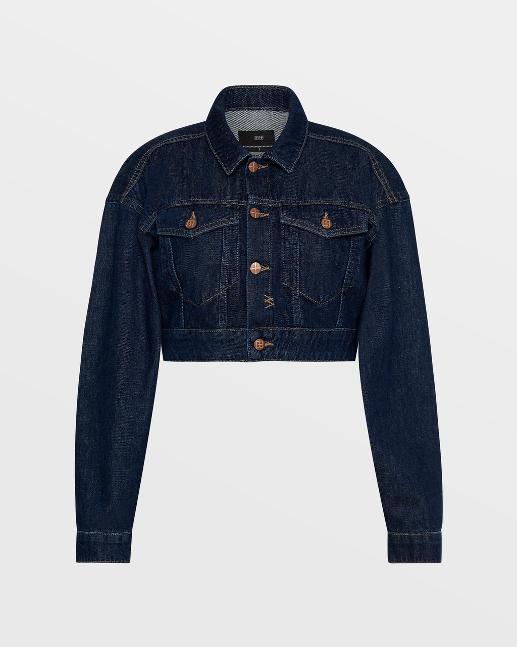 Womens Kommand Jacket Legacy Cropped Jackets - Denim