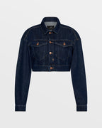 Womens Kommand Jacket Legacy Cropped Jackets - Denim