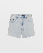 Womens Rise N Hi Short Ice Flipped Fitted Walkshorts - Denim