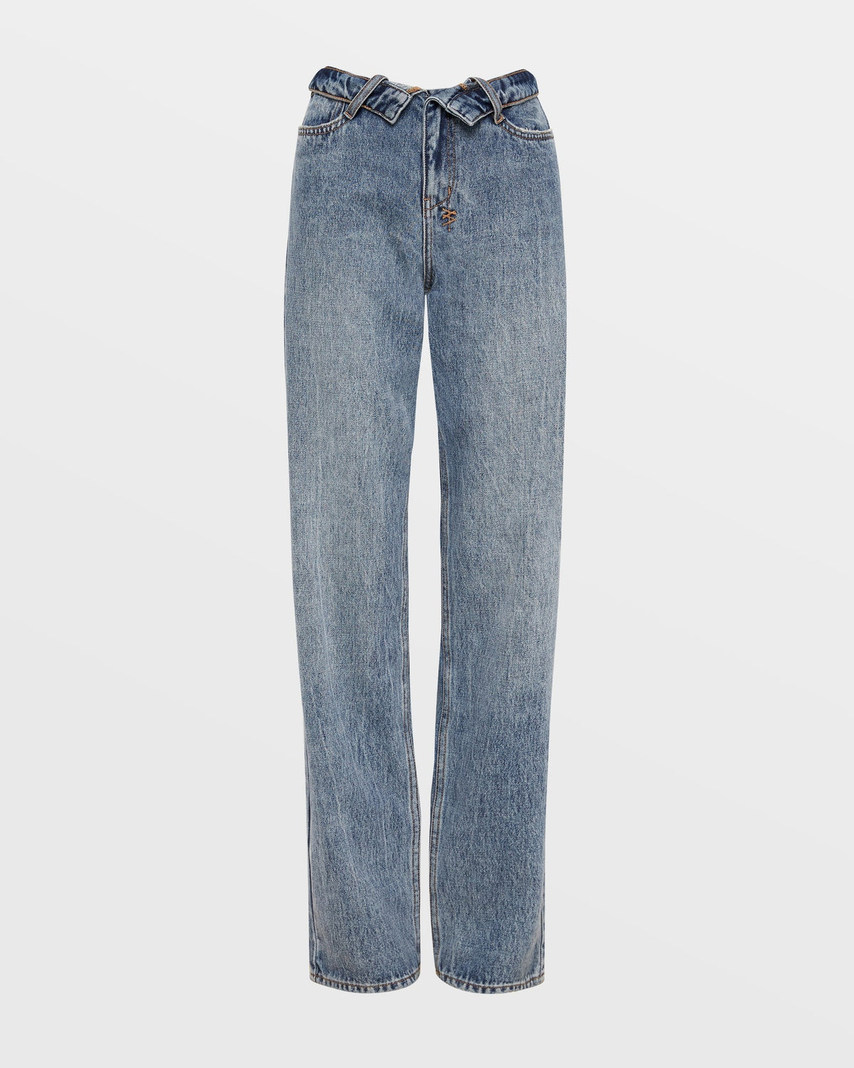 Womens Undone Playback Haven Straight Denim Jeans - Denim