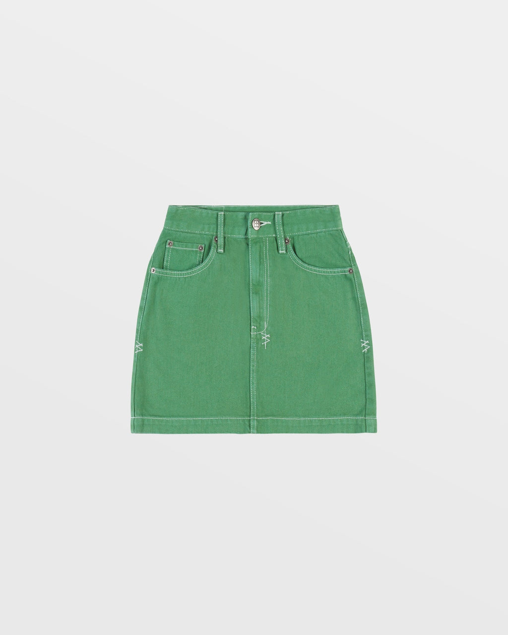 Womens Super X Mini Jade Slim Skirts - Green