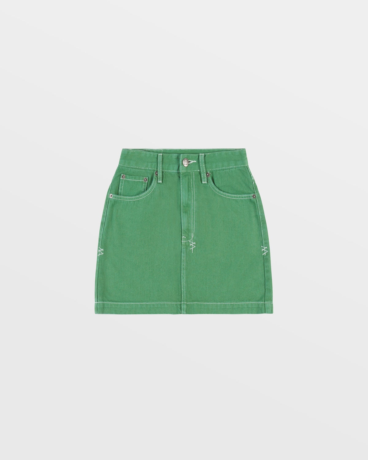 Womens Super X Mini Jade Slim Skirts - Green