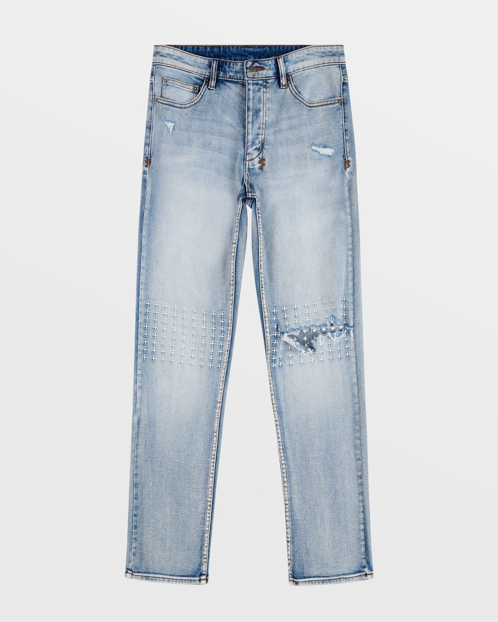 Mens Hazlow Enjoy Straight Denim Jeans - Denim