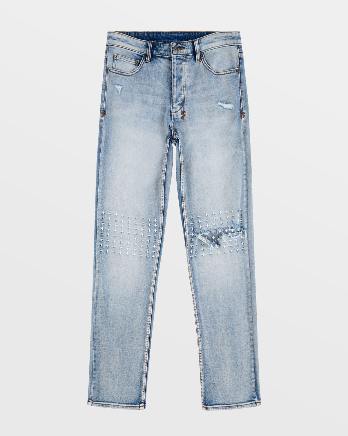 Mens Hazlow Enjoy Straight Denim Jeans - Denim
