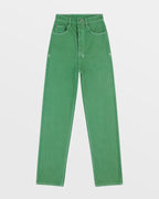 Womens Playback Jade Straight Denim Jeans - Green