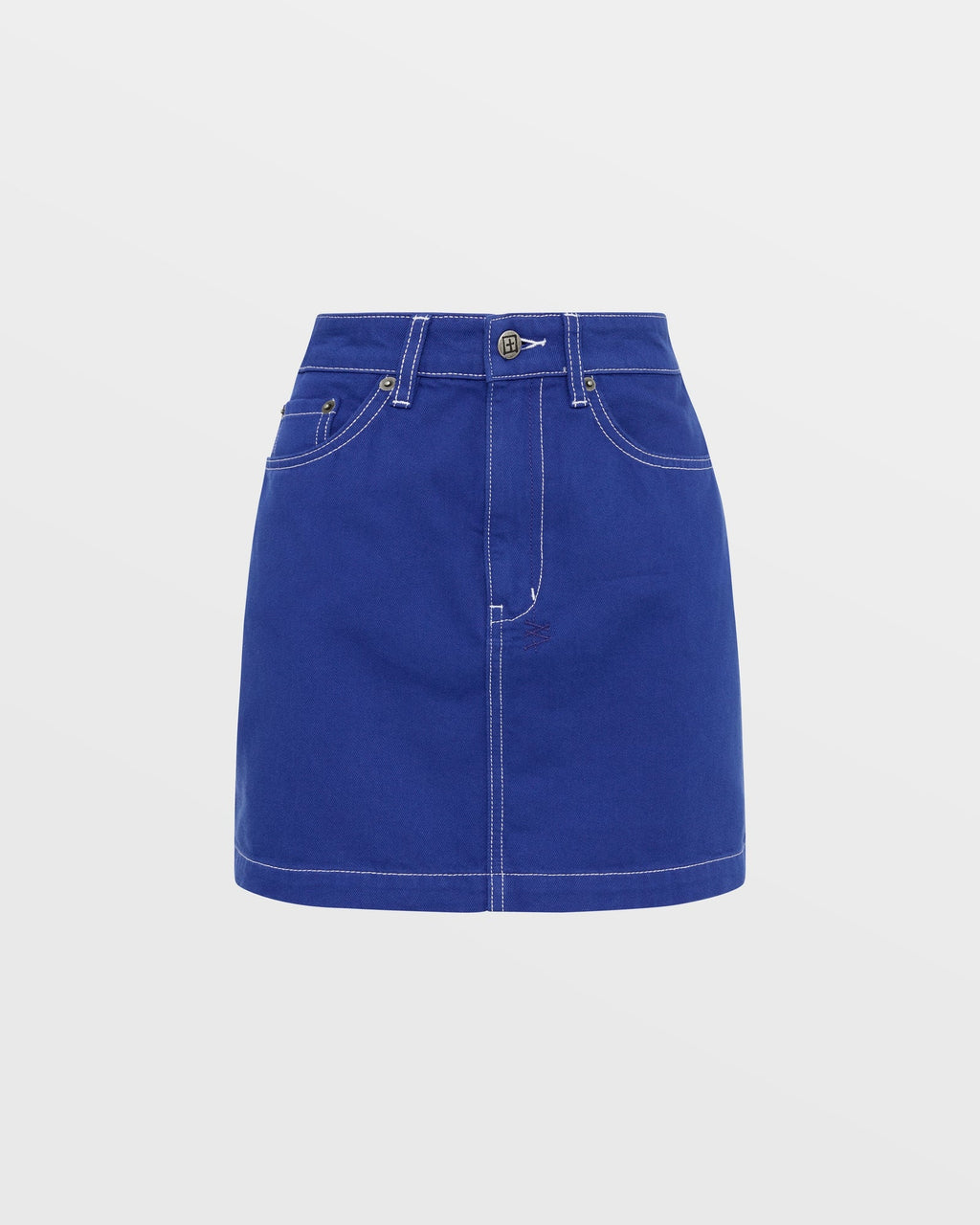 Womens Super X Mini Cobalt Slim Skirts - Blue