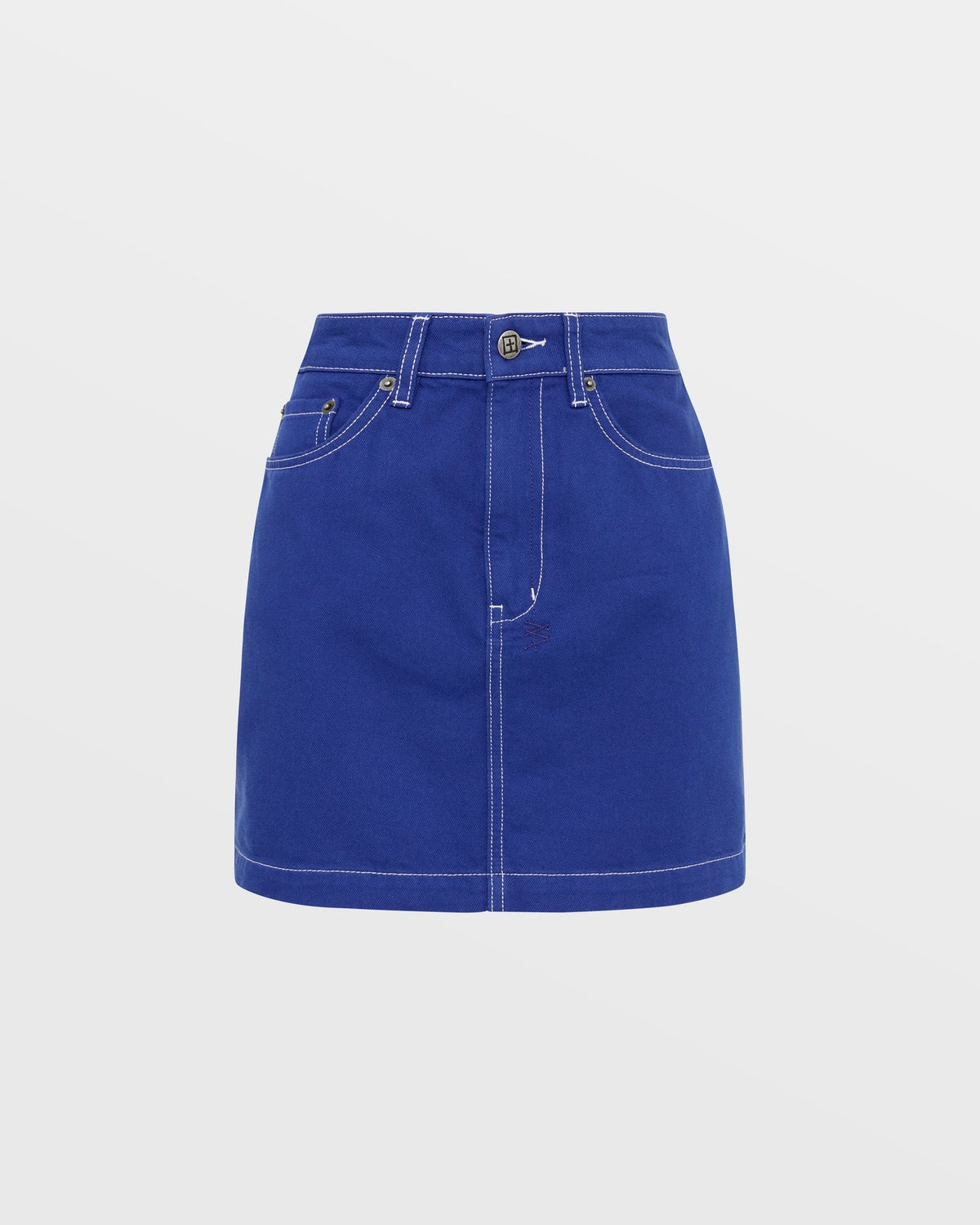 Womens Super X Mini Cobalt Slim Skirts - Blue