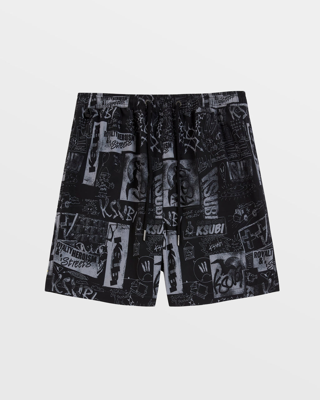 Mens Mash Up Boardshort Black Regular Walkshorts - Black