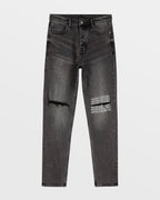 Mens Wolfgang Rose Garden Tapered Denim Jeans - Black
