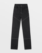 Womens Playback Midnight Straight Denim Jeans - Black
