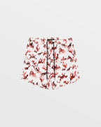 Mens Burnt Boardshort White Regular Walkshorts - White