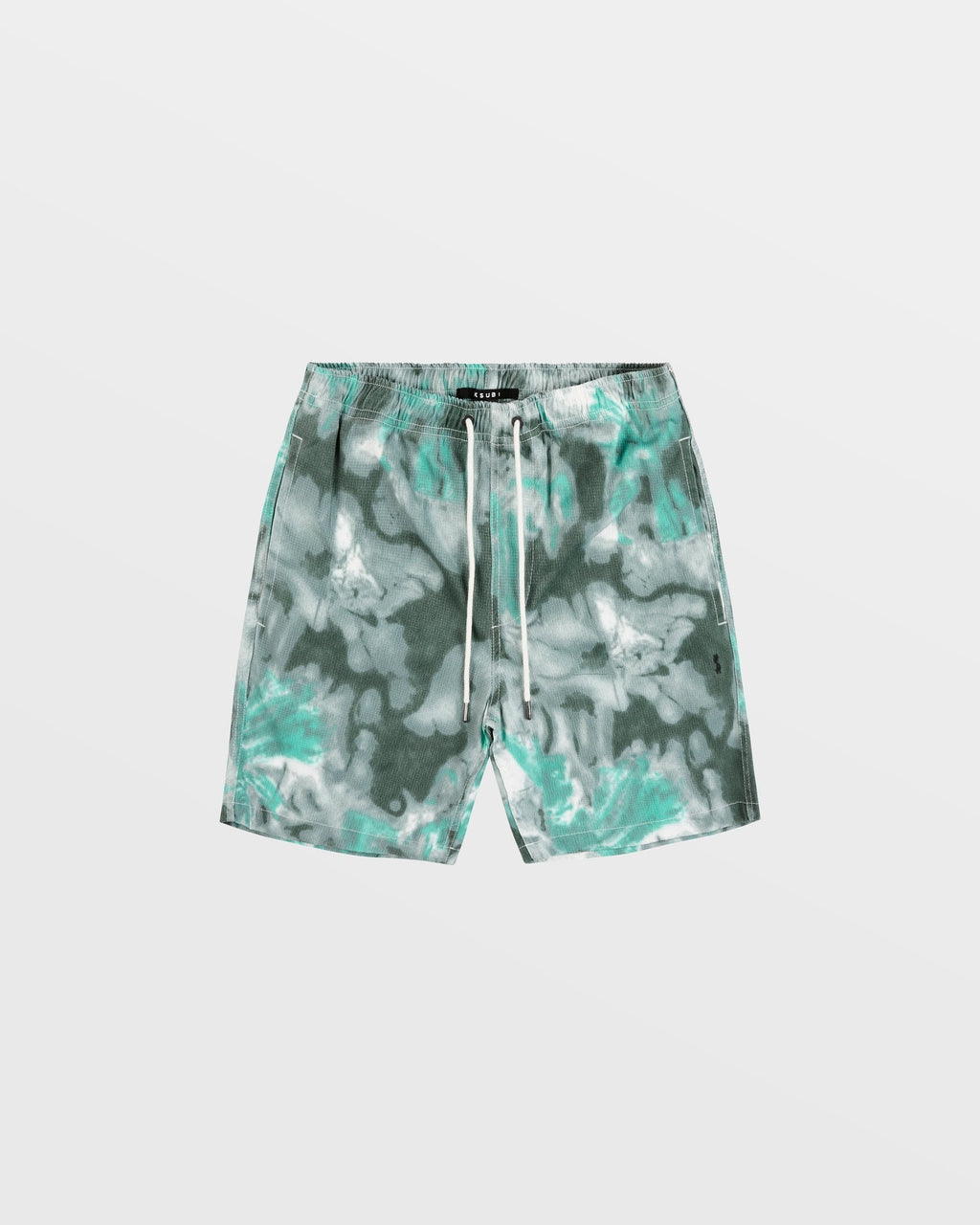 Mens Astro Short Green Dye Relaxed Walkshorts - Green