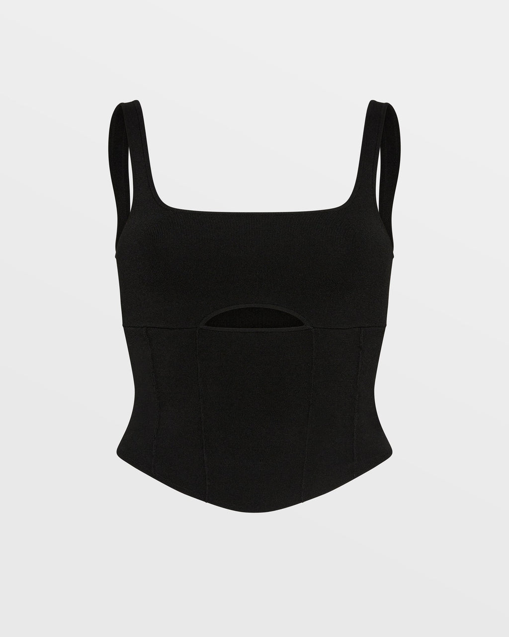Womens Vertigo Bustier Black Fitted Fashion Tops - Black