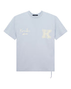Mens Salud Biggie Ss Tee Blue Mist Oversized Tees - Blue