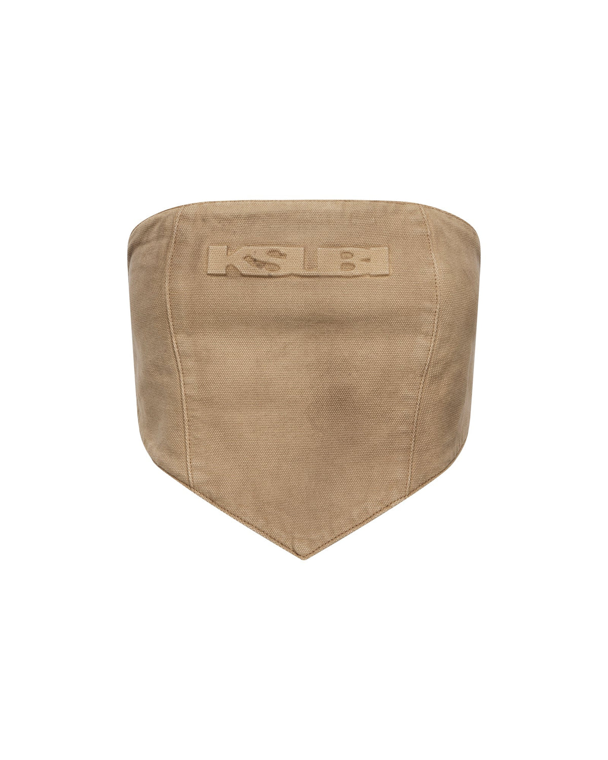 Womens Scarf Top Sierra Tan Fitted Fashion Tops - Tan