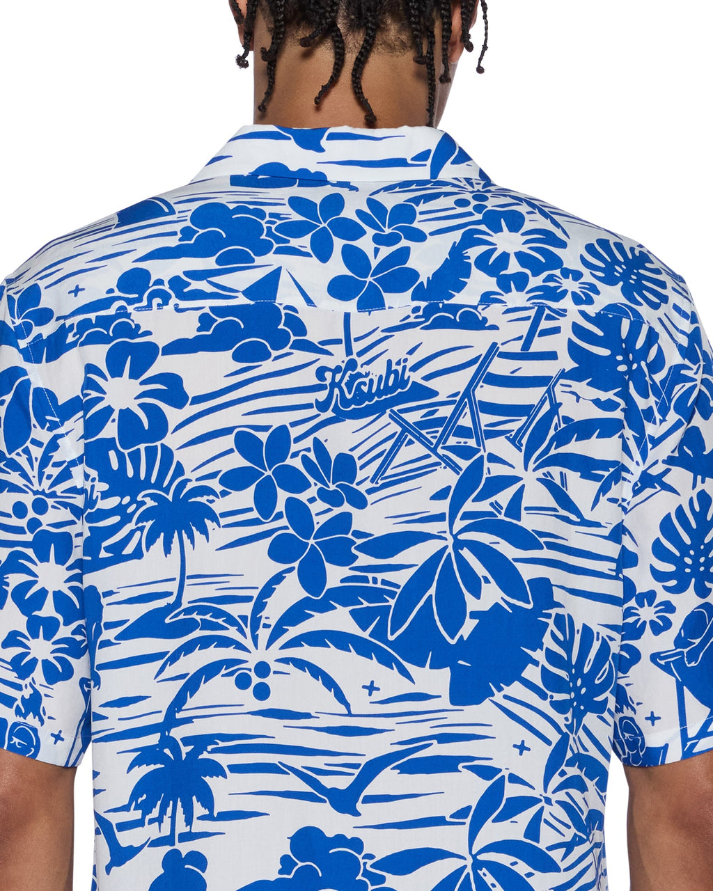 Mens Lagoon Ss Resort Shirt Blue Regular Shirts - Blue