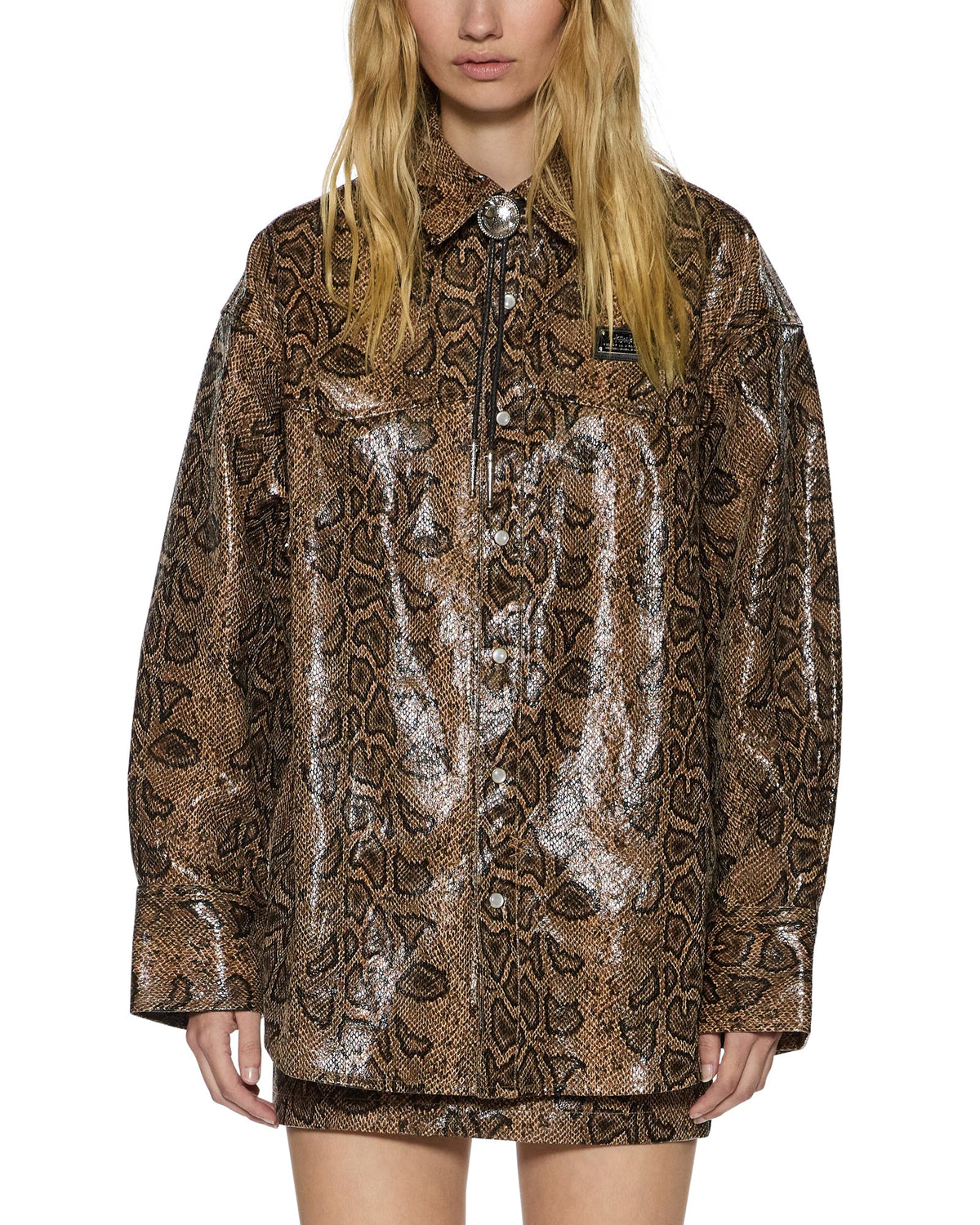 Womens Astra Ls Shirt Snakebite Oversized Shirts - Multi Colour