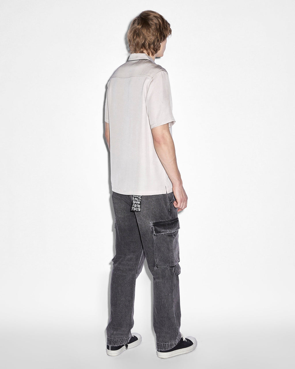 Mens 1999 Downtown Ss Shirt Grey Regular Shirts - Grey