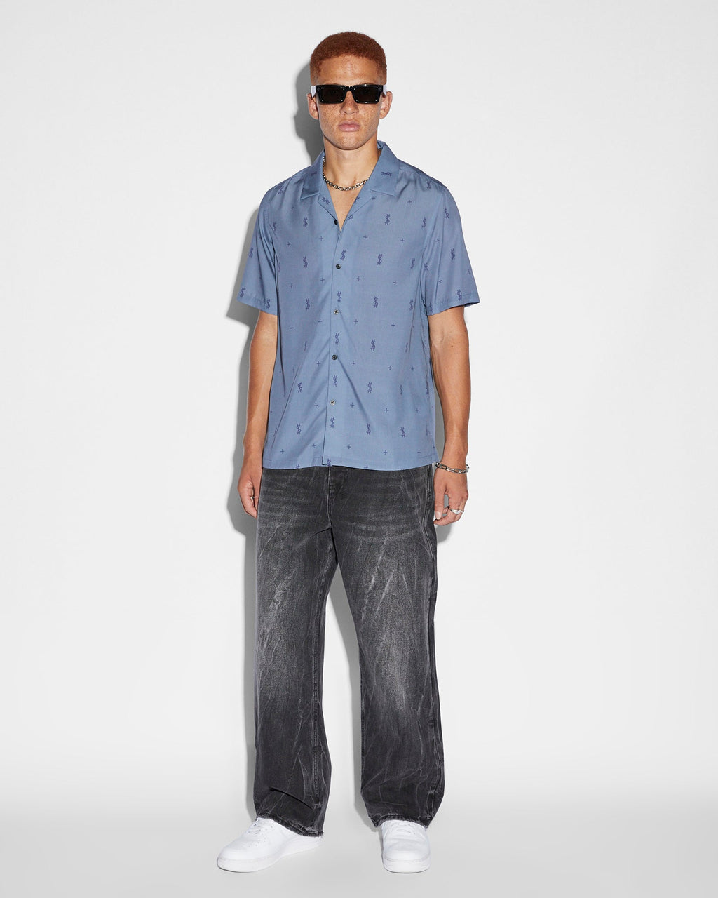 Mens Maxx Conspiracy Baggy Denim Jeans - Black