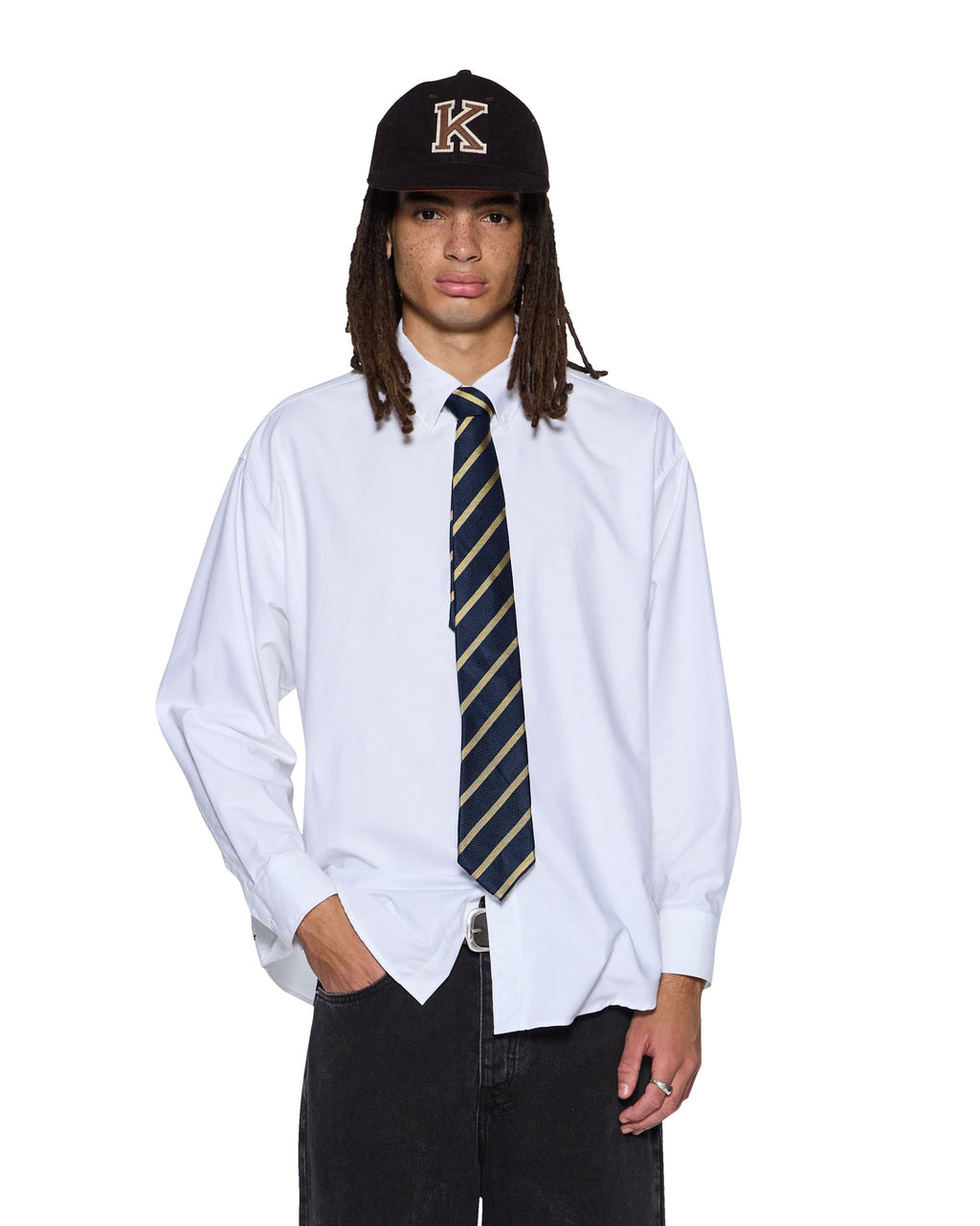 Mens Anti Ls Shirt Tru White Regular Shirts - White