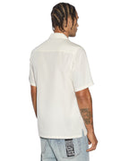 Mens Angelik Resort Ss Shirt White Regular Shirts - White