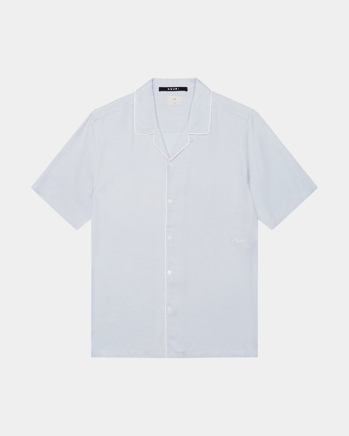 Mens Downtown Resort Ss Shirt Shallows Regular Shirts - Blue