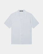 Mens Downtown Resort Ss Shirt Shallows Regular Shirts - Blue