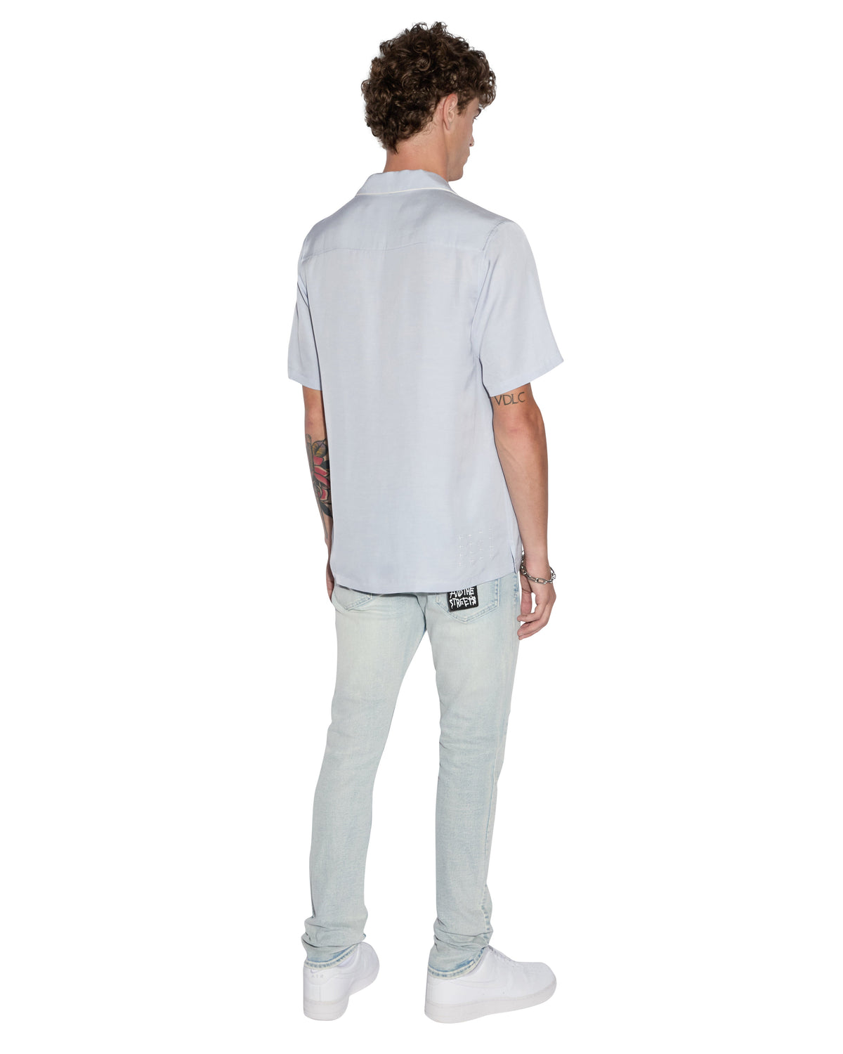 Mens Downtown Resort Ss Shirt Shallows Regular Shirts - Blue
