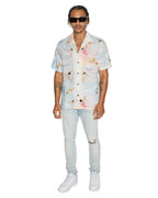Mens Dreamers Resort Ss Shirt Multi Regular Shirts - Multi Colour