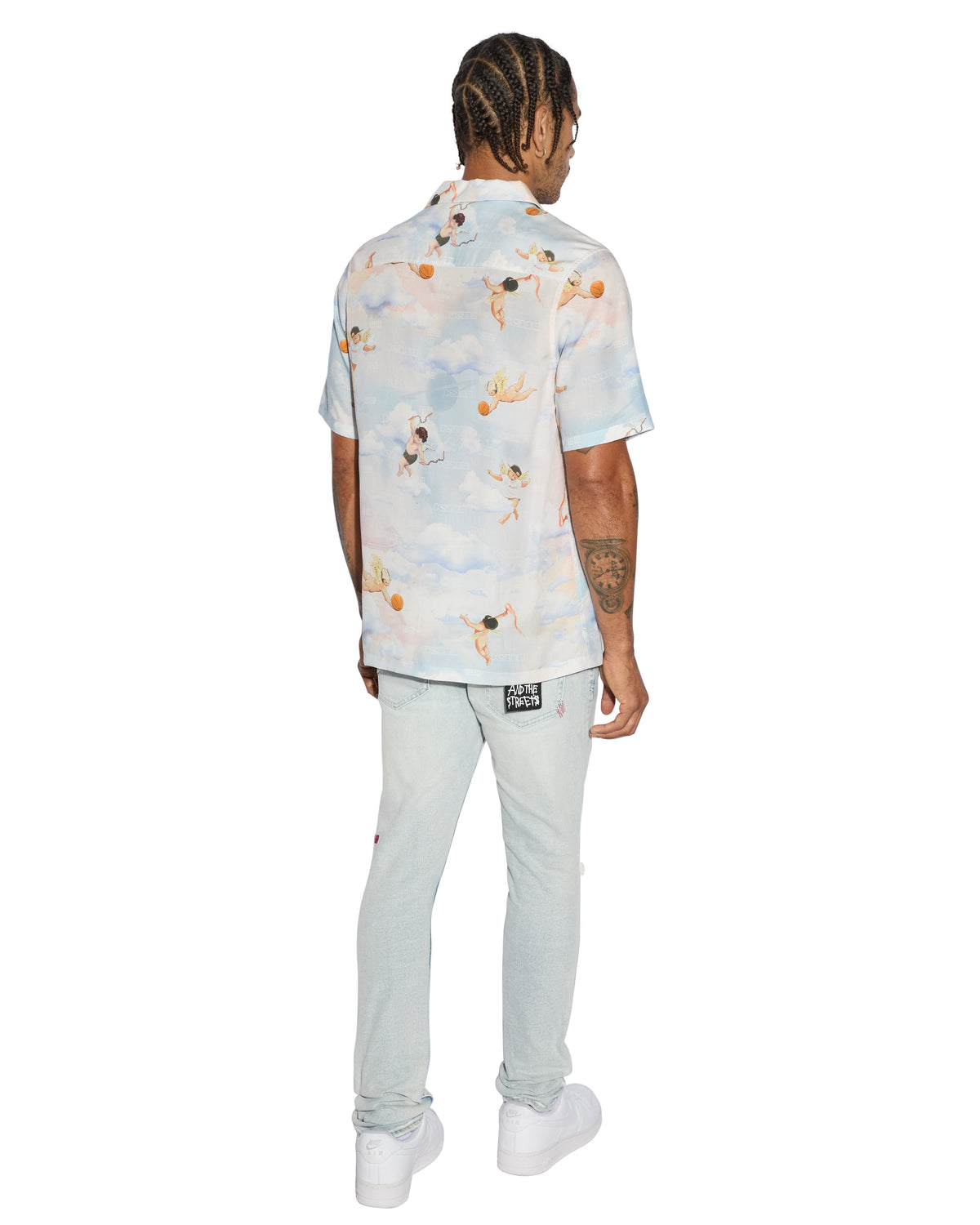 Mens Dreamers Resort Ss Shirt Multi Regular Shirts - Multi Colour