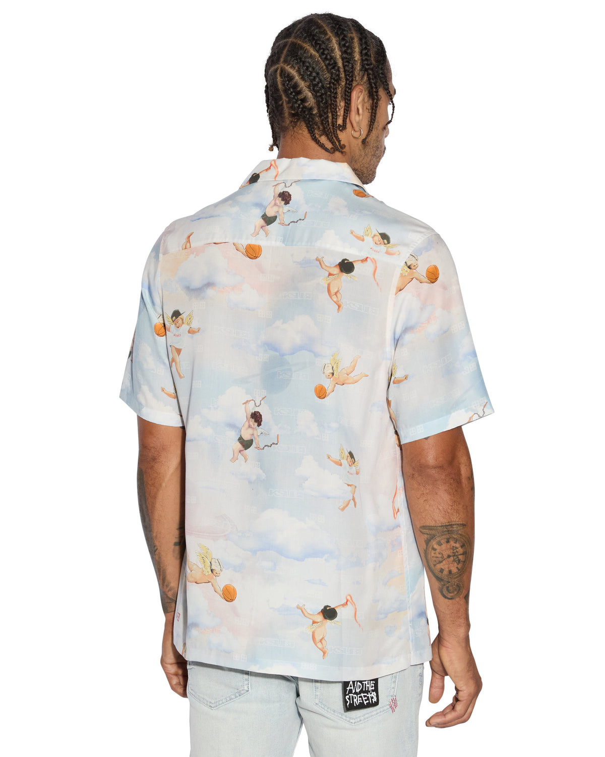 Mens Dreamers Resort Ss Shirt Multi Regular Shirts - Multi Colour