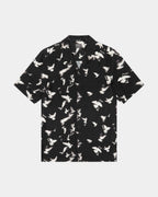 Mens Flight Resort Ss Shirt Black Regular Shirts - Black