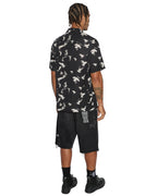 Mens Flight Resort Ss Shirt Black Regular Shirts - Black