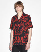 Mens Flight Resort Ss Shirt Multi Regular Shirts - Multi Colour