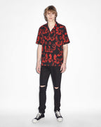 Mens Flight Resort Ss Shirt Multi Regular Shirts - Multi Colour