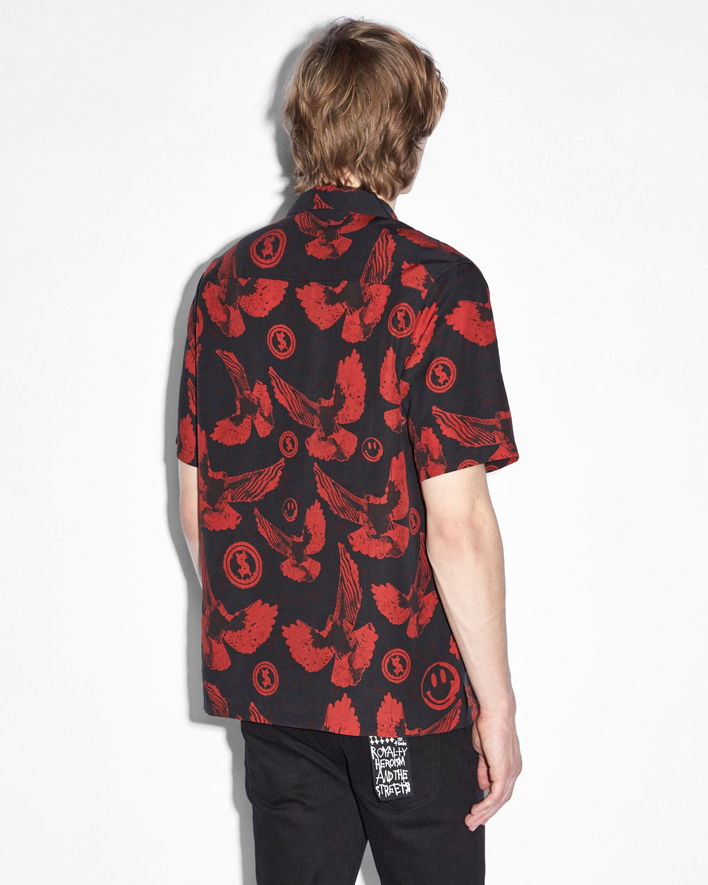 Mens Flight Resort Ss Shirt Multi Regular Shirts - Multi Colour