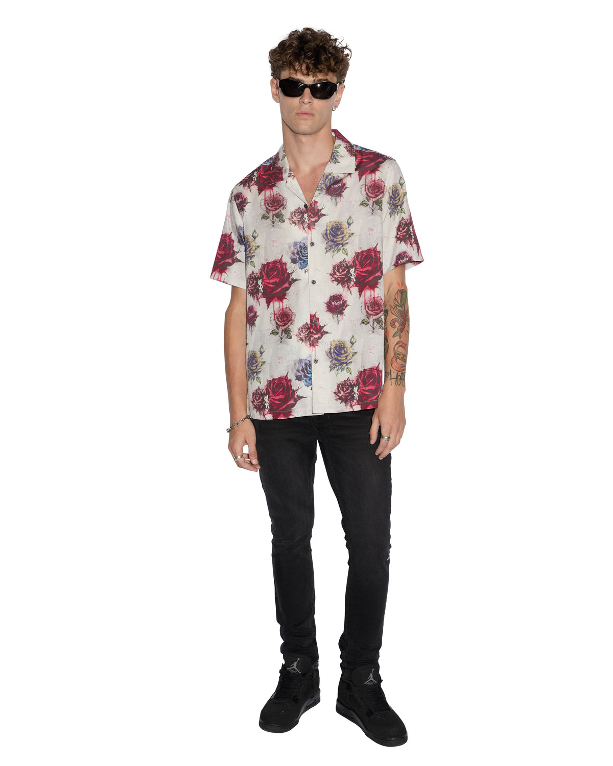 Mens Graff Rose Resort Ss Shirt Multi Regular Shirts - Multi Colour