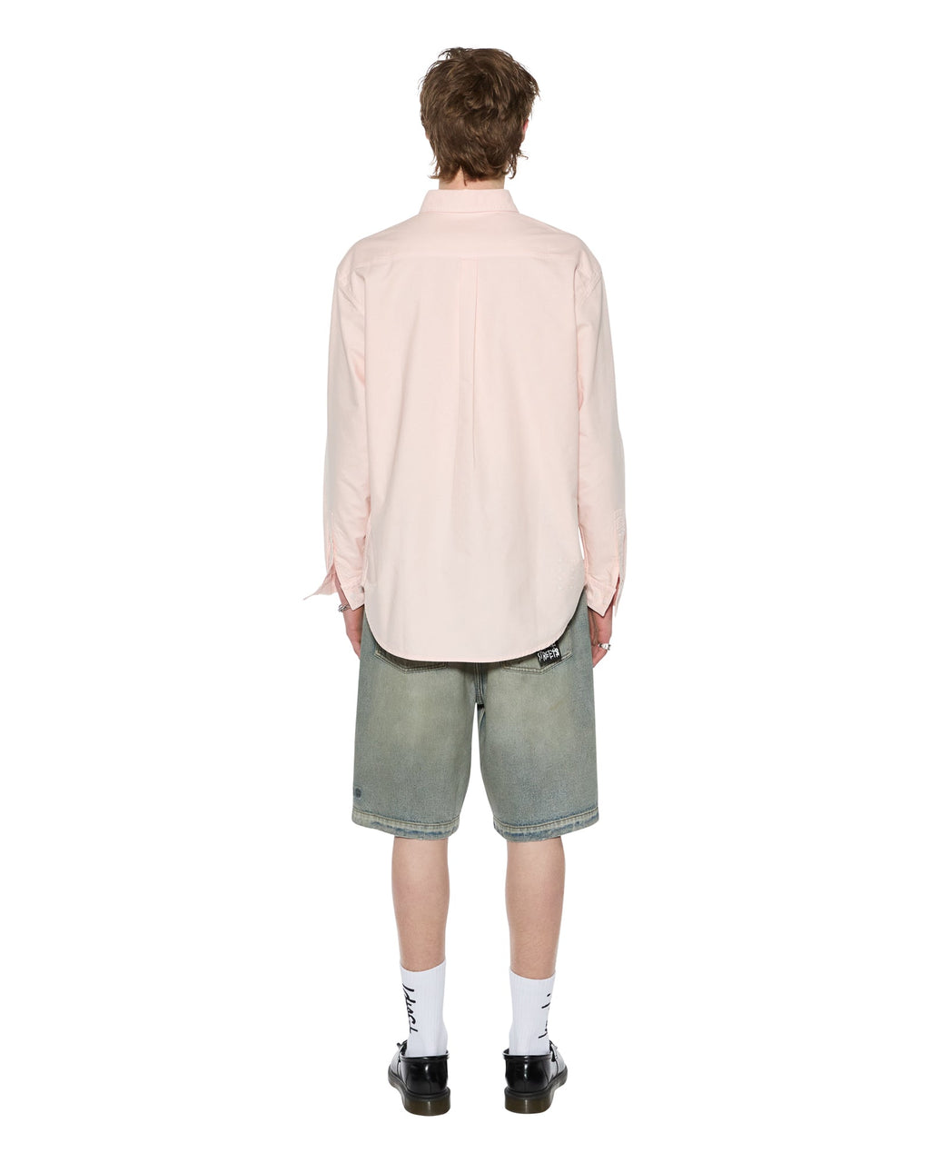 Mens Ksignature Button Down Ls Shirt Floss Regular Shirts - Pink