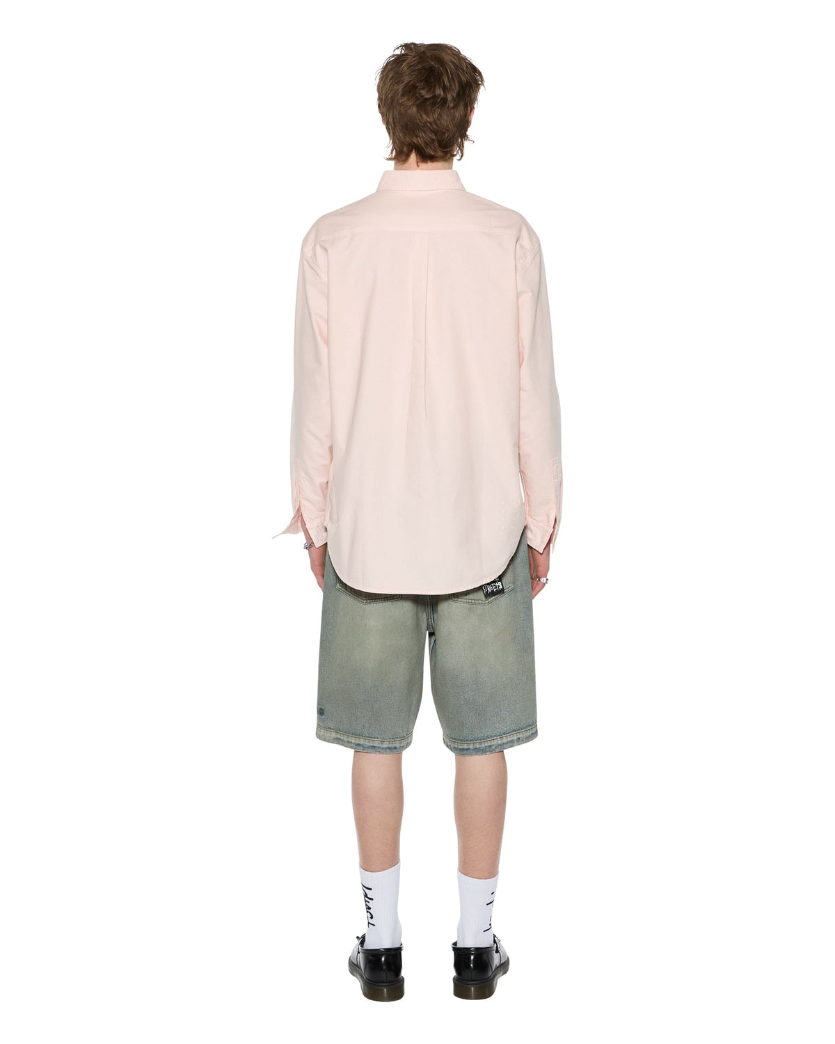 Mens Ksignature Button Down Ls Shirt Floss Regular Shirts - Pink