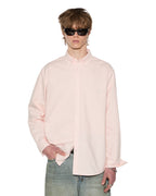 Mens Ksignature Button Down Ls Shirt Floss Regular Shirts - Pink
