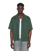 Mens Kursed Diner Ss Shirt Hash Regular Shirts - Green