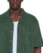 Mens Kursed Diner Ss Shirt Hash Regular Shirts - Green