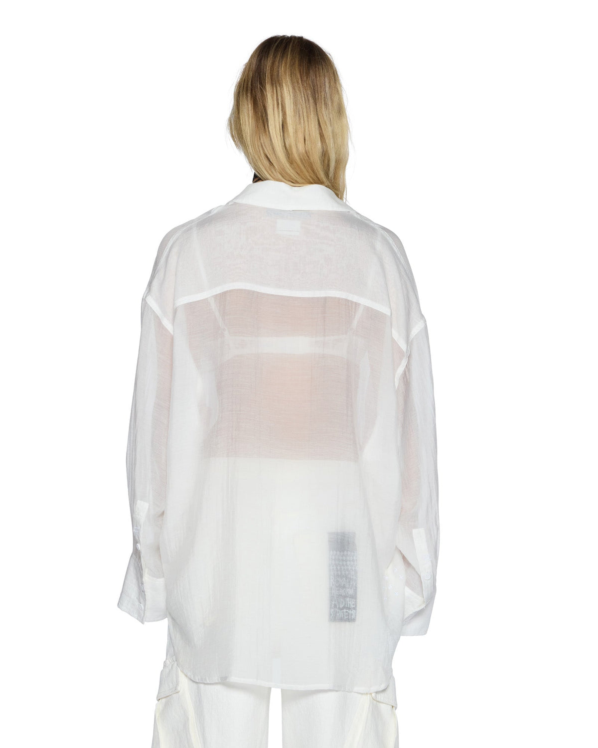 Womens Labels Astra Ls Shirt White Oversized Shirts - White