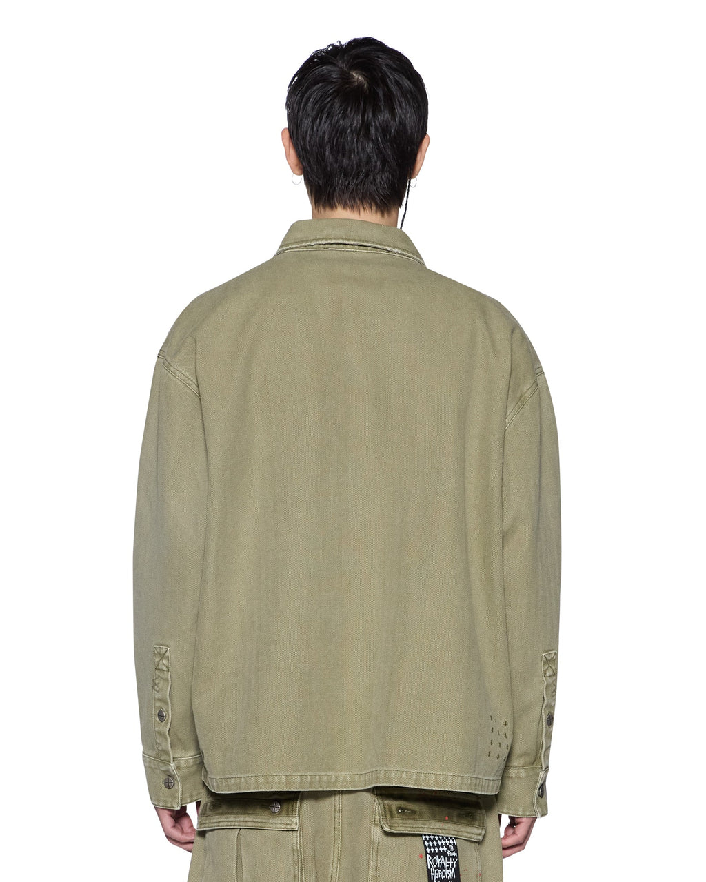 Mens Lanley Ls Shirt Militant Boxy Shirts - Khaki