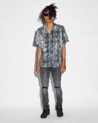 Mens Mamba Resort Ss Shirt Black Regular Shirts - Black