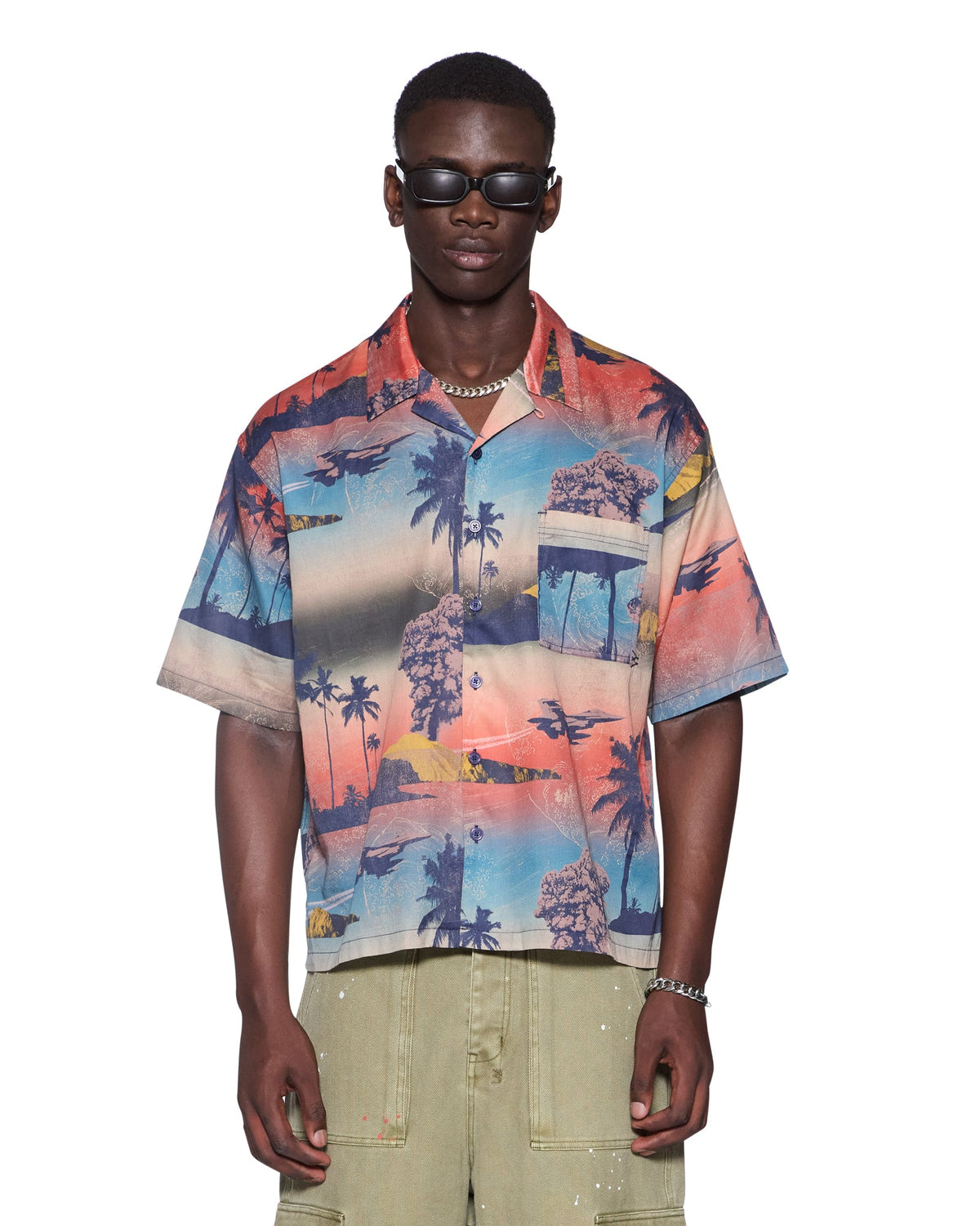 Mens Mauna Loa Ss Diner Shirt Multi Regular Shirts - Multi Colour