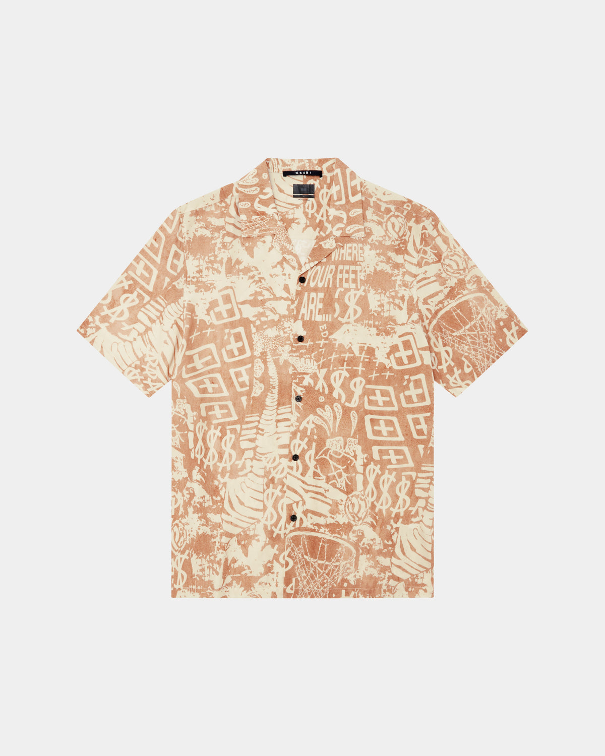 Mens Mills Ikon Resort Ss Shirt Multi Regular Shirts - Multi Colour