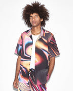 Mens Mind State Resort Ss Shirt Multi Regular Shirts - Multi Colour